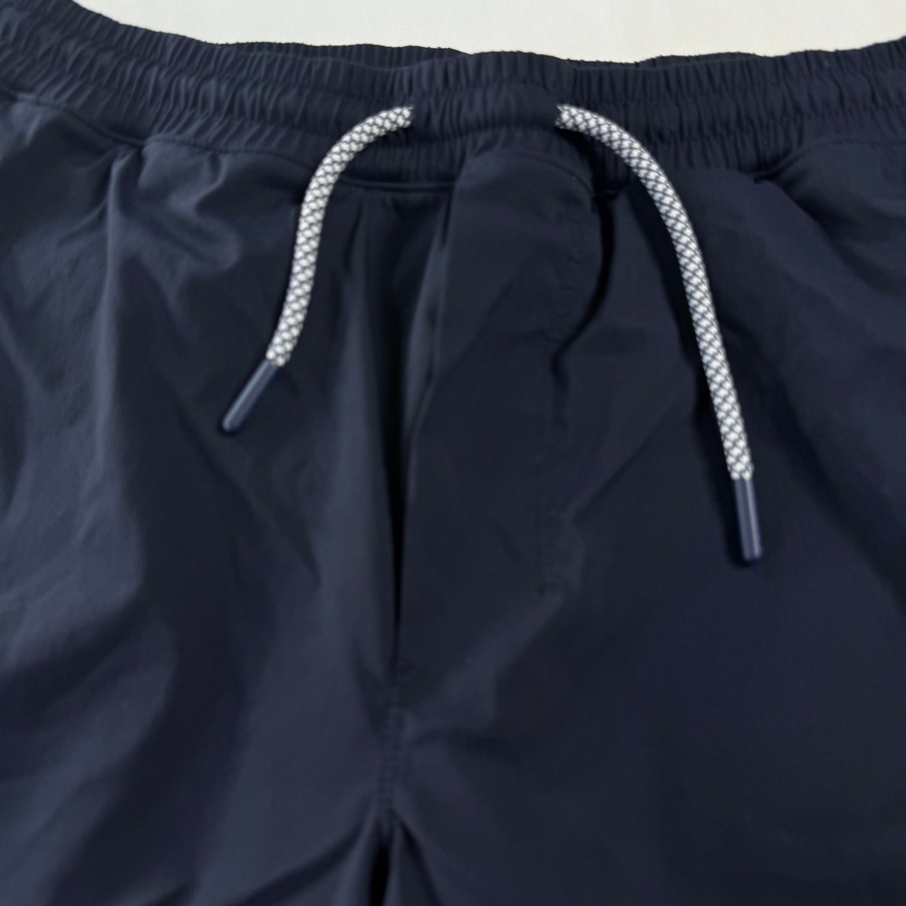 Birddogs Mens Large Navy Blue Lined Athletic Swim Trunks Drawstring Pockets - Picture 2 of 9